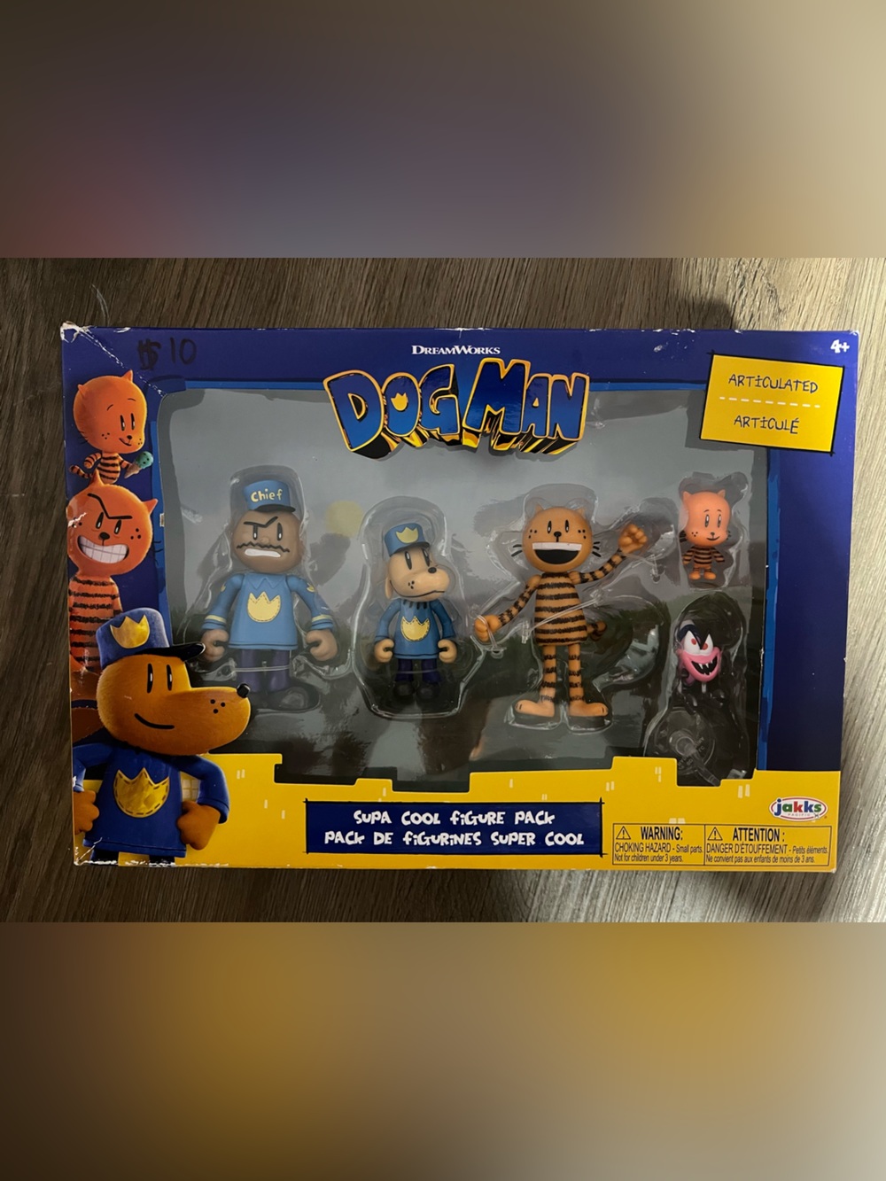 DreamWorks DogMan Figure Pack — Blue & Orange Characters